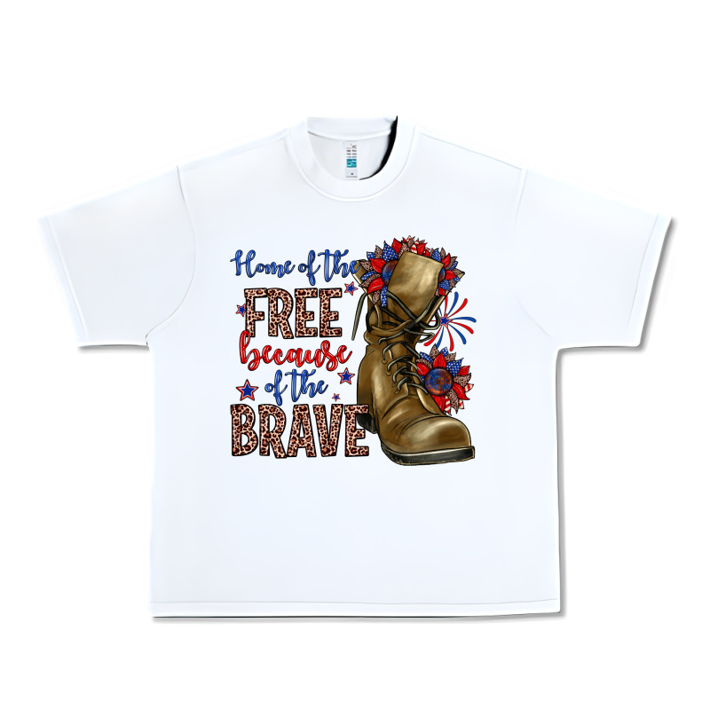 Home Of The Free Because Of The Brave Urban Heavy Tee by Zillion Design Studio | Teevron