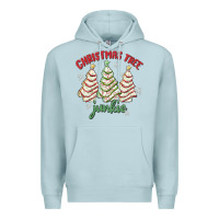 Blue Mist christmas tree junkie Premium Hoodie - MaliasSmallBusiness