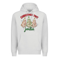Dove Grey christmas tree junkie Premium Hoodie - MaliasSmallBusiness