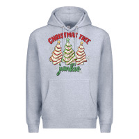 Heather Grey christmas tree junkie Premium Hoodie - MaliasSmallBusiness