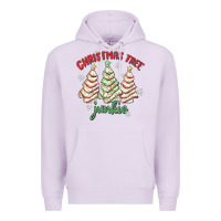 Lilac christmas tree junkie Premium Hoodie - MaliasSmallBusiness