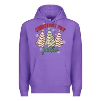 Purple christmas tree junkie Premium Hoodie - MaliasSmallBusiness