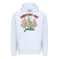 White christmas tree junkie Premium Hoodie - MaliasSmallBusiness