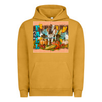 Pigment Peanut Butter Fall With Baby Goat Urban Hoodie - LillyAllenDesigns