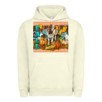 Pigment Pistachio Fall With Baby Goat Urban Hoodie - LillyAllenDesigns
