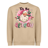 Mushroom pink santa 'tis the season Heavyweight Sweatshirt - MaliasSmallBusiness