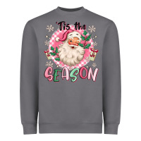 Storm pink santa 'tis the season Heavyweight Sweatshirt - MaliasSmallBusiness