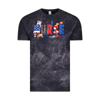 Cloud Black American nurse Vintage Tee - Zillion Design Studio