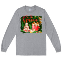 Heather Grey tis the season Long Sleeve Tee - FaDigitalArtStudio
