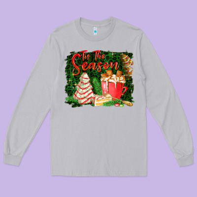 Tis The Season Long Sleeve Tee Designed By Fadigitalartstudio