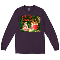 Plum tis the season Long Sleeve Tee - FaDigitalArtStudio