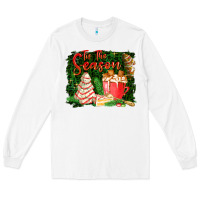 White tis the season Long Sleeve Tee - FaDigitalArtStudio