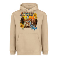 Mushroom actinup with cowgirl Heavyweight Hoodie - NancyCooperArtShop