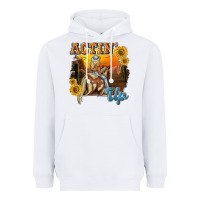 White actinup with cowgirl Heavyweight Hoodie - NancyCooperArtShop