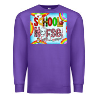 Purple Western School Nurse Premium Sweatshirt - LillyAllenDesigns
