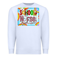 White Western School Nurse Premium Sweatshirt - LillyAllenDesigns