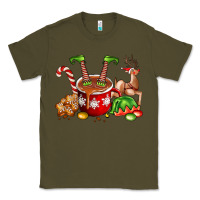 Army Green chocolate elf Classic Tee - FaDigitalArtStudio