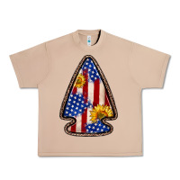 Burro American flag sunflower arrowhead Urban Heavy Tee - Zillion Design Studio