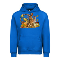 Cobalt Fall Rabbit Urban Hoodie - LillyAllenDesigns