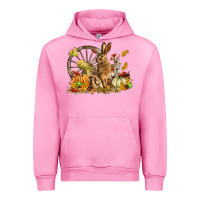 Fuchsia Pink Fall Rabbit Urban Hoodie - LillyAllenDesigns