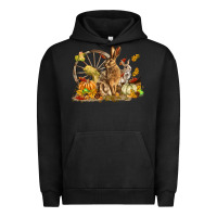 Pigment Black Fall Rabbit Urban Hoodie - LillyAllenDesigns