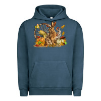 Pigment Midnight Navy Fall Rabbit Urban Hoodie - LillyAllenDesigns