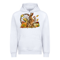 White Fall Rabbit Urban Hoodie - LillyAllenDesigns