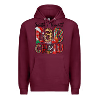 Burgundy santa s favorite lab crew Premium Hoodie - MaliasSmallBusiness