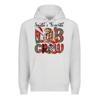 Dove Grey santa s favorite lab crew Premium Hoodie - MaliasSmallBusiness