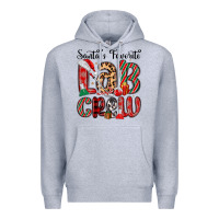 Heather Grey santa s favorite lab crew Premium Hoodie - MaliasSmallBusiness