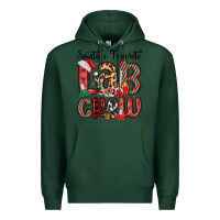 Sports Green santa s favorite lab crew Premium Hoodie - MaliasSmallBusiness