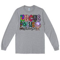 Heather Grey hocus pocus witches Long Sleeve Tee - CowhideDigitalArt