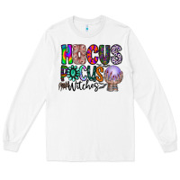White hocus pocus witches Long Sleeve Tee - CowhideDigitalArt
