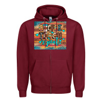 Burgundy coffee teach repeat Zipper Hoodie - JahusDesignShop