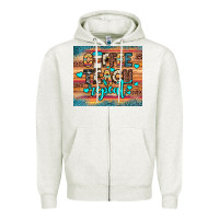 Oatmeal Heather coffee teach repeat Zipper Hoodie - JahusDesignShop
