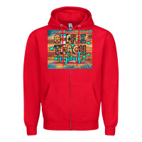 Red coffee teach repeat Zipper Hoodie - JahusDesignShop
