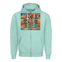 Seafoam coffee teach repeat Zipper Hoodie - JahusDesignShop