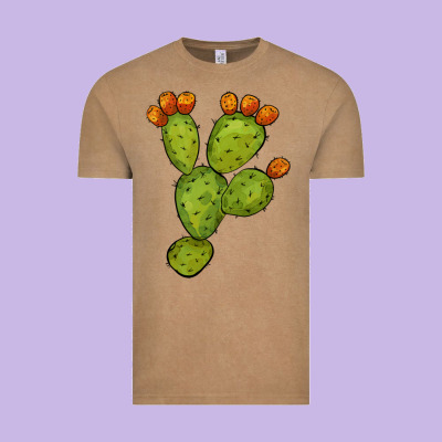 Cactus Vintage Tee Designed By Barkaloodesign