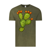Vintage Olive cactus Vintage Tee - BarkalooDesign
