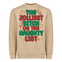 Mushroom the jolliest bitch on the naughty list Heavyweight Sweatshirt - MaliasSmallBusiness