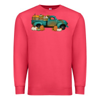 Cardinal pumpkin farm truck no background Premium Sweatshirt - Jasminsmagicworld