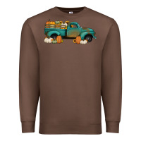 Chestnut pumpkin farm truck no background Premium Sweatshirt - Jasminsmagicworld