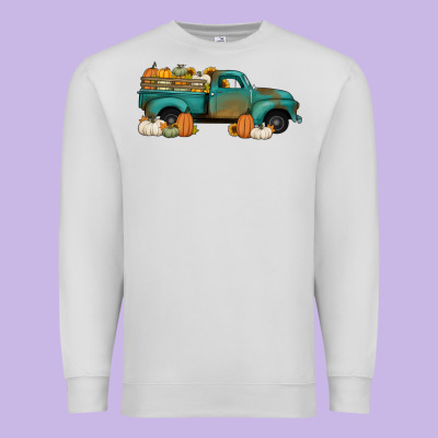 Pumpkin Farm Truck No Background Premium Sweatshirt Designed By Jasminsmagicworld