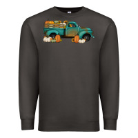 Smoke pumpkin farm truck no background Premium Sweatshirt - Jasminsmagicworld