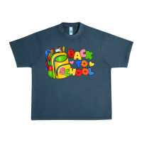 Midnight Navy back to school with school bag Urban Heavy Tee - texasbilliewilder