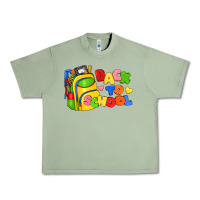 Oil Green back to school with school bag Urban Heavy Tee - texasbilliewilder