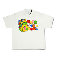 Pistachio back to school with school bag Urban Heavy Tee - texasbilliewilder