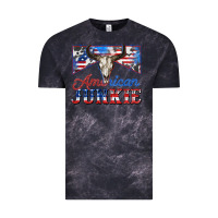 Cloud Black American junkie Vintage Tee - Zillion Design Studio