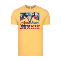 Vintage Mustard American junkie Vintage Tee - Zillion Design Studio