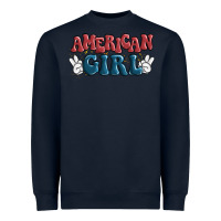 Navy american girl Heavyweight Sweatshirt - MaliasSmallBusiness